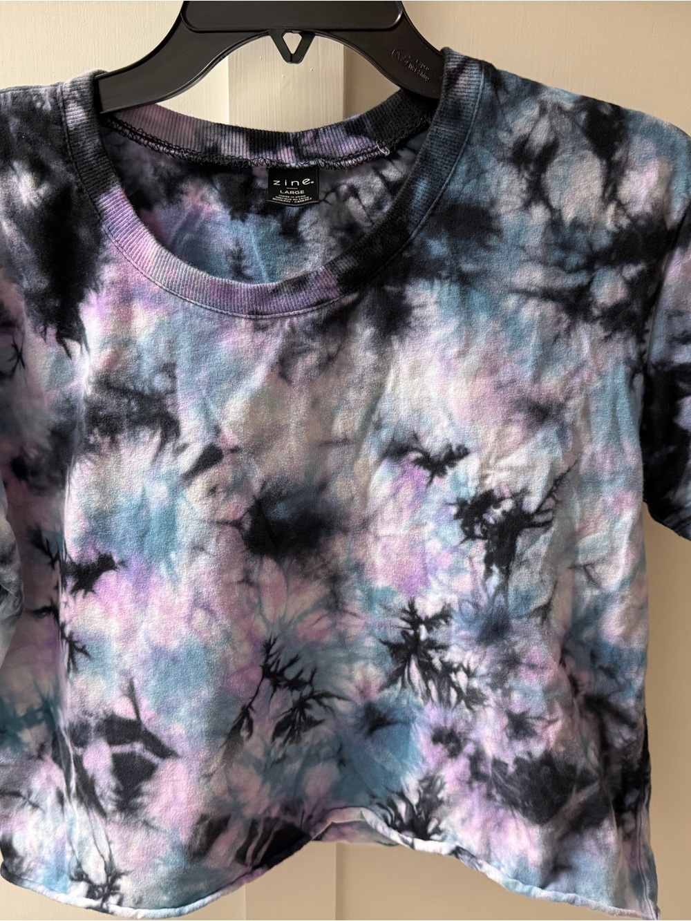 Zine Tie-Dye Tee in Black, Purple, Blue